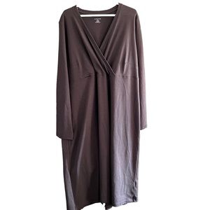 LAND’S END | Faux Wrap 100% Cotton Dress